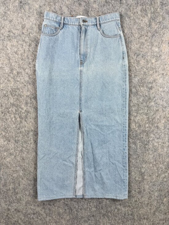 10 Crosby Derek Lam Dresses & Skirts - Derek Lam 10 Crosby Denim Maxi Midi Skirt Sz 27 Light Wash Cotton
